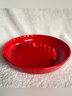 Vintage Red Ges-Line #341 Melamine Ashtray 7"